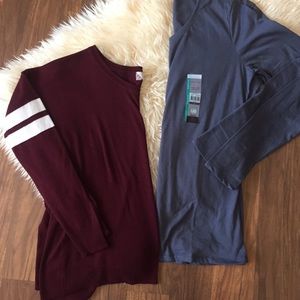 3/$10 Women’s large long sleeve bundle. Two shirts